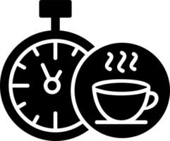 diseño de icono de vector de tiempo de té