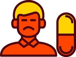 Drug Addict Vector Icon