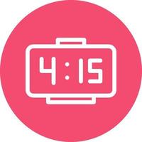 Digital Clock Vector Icon Design