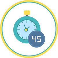 45 Minutes Vector Icon Design