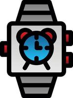 Smartwatch Alarm Vector Icon Design