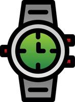 diseño de icono de vector de reloj de pulsera