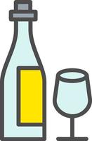 Wine Bottle Vector Icon