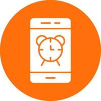 Smartphone Alarm Vector Icon Design