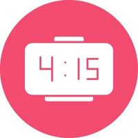 Digital Clock Vector Icon Design