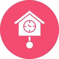 Cuckoo Clock Vector Icon Design