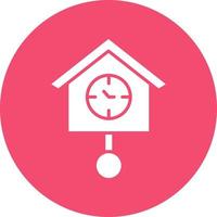 Cuckoo Clock Vector Icon Design