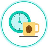 diseño de icono de vector de tiempo de café