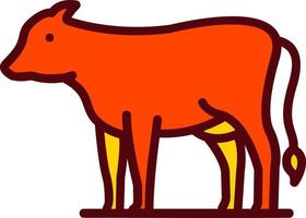 icono de vector de vaca