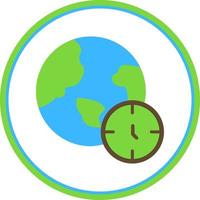 Time Zone Vector Icon Design