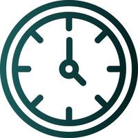 Wall Clock Vector Icon Design