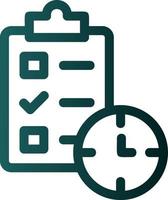 Tasks Schedule Vector Icon Design