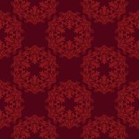 Seamless background with decorative flowers. Mexico. Design with manual hatching. Ethnic boho ornament. Textile. Vector illustration for web design or print.