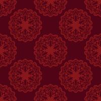 Seamless background with decorative flowers. Mexico. Design with manual hatching. Ethnic boho ornament. Textile. Vector illustration for web design or print.