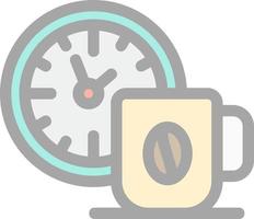 Coffee Time Vector Icon Design