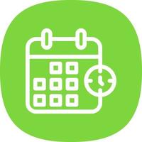 Time Plan Vector Icon Design