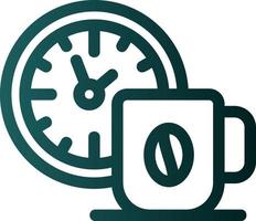 Coffee Time Vector Icon Design