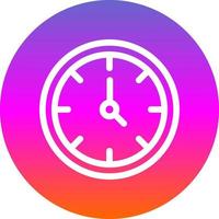 Wall Clock Vector Icon Design