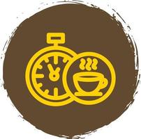 diseño de icono de vector de tiempo de té