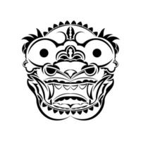 Chinese folklore dragon coloring book. Vector illustration on the theme of myths and legends.