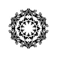 Simple Mandala Shape for Coloring. Vector Mandala. Floral. Flower. Oriental. Book Page. Outline.