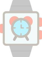 Smartwatch Alarm Vector Icon Design