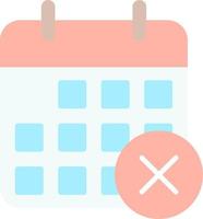 Remove Event Vector Icon Design