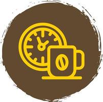 diseño de icono de vector de tiempo de café