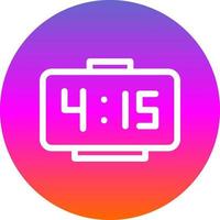 Digital Clock Vector Icon Design