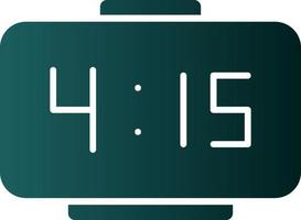 Digital Clock Vector Icon Design