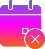 Remove Event Vector Icon Design