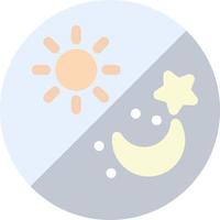 diseño de icono de vector de día y noche