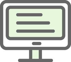 diseño de icono de vector de monitor