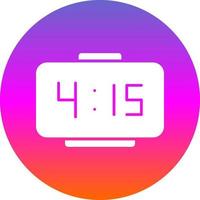 Digital Clock Vector Icon Design