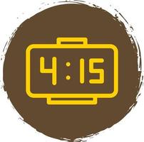 Digital Clock Vector Icon Design