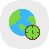 Time Zone Vector Icon Design