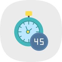 45 Minutes Vector Icon Design