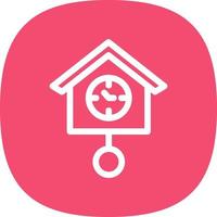 Cuckoo Clock Vector Icon Design