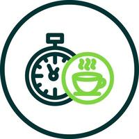 diseño de icono de vector de tiempo de té