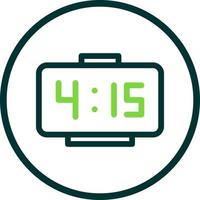 diseño de icono de vector de reloj digital