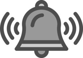 diseño de icono de vector de campana de anillo