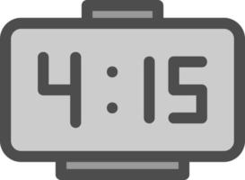 diseño de icono de vector de reloj digital