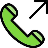 Outgoing Call Vector Icon Design
