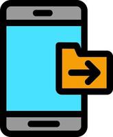 Send Folder Vector Icon Design