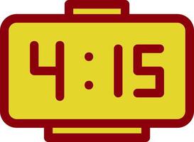 Digital Clock Vector Icon Design