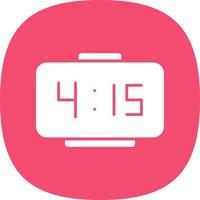 Digital Clock Vector Icon Design