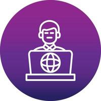 Internet Addiction Vector Icon
