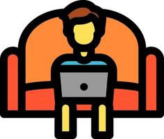 Working on Couch Vector Icon Design