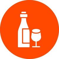 Wine Bottle Vector Icon