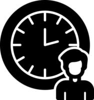 diseño de icono de vector de horas de trabajo